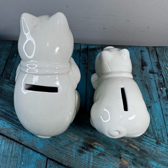 Vintage Pair of Piggy Pig Banks Naughty Humping Piggy Pigs Porking Making Bacon - Picture 12 of 16